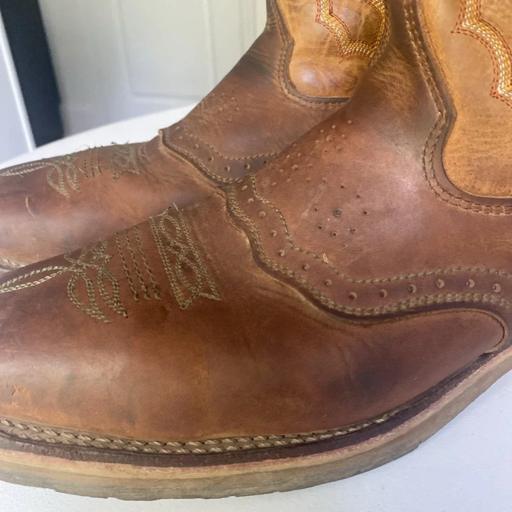 Double-H Dwight Steel Toe Work Boot Brown Men's Size 10.5 D Made In USA